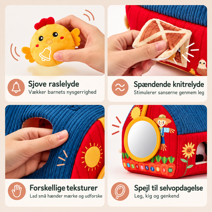 Min Bondegård – Sensorisk aktivitetshus med 6 bløde dyr