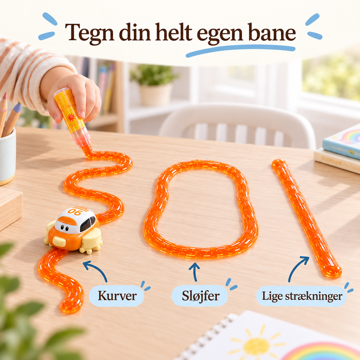 Kør-selv slimebil – lav din egen racerbane (Begrænset tilgængelighed)