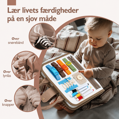 Sensorisk 6-i-1 Montessori Aktivitetsbræt